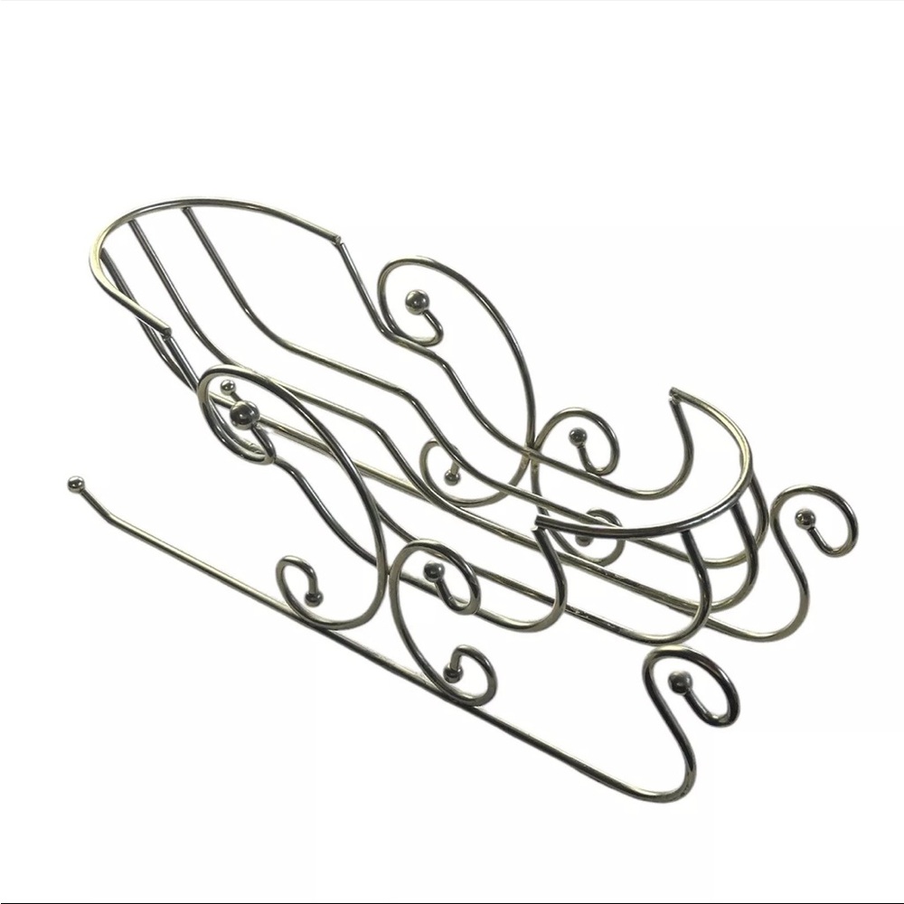 Vintage Brass Sleigh Decor